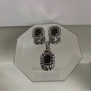 Vintage Pendant & Earrings